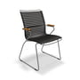 HOUE - CLICK Outdoor Dining armchair with high backrest, black