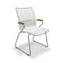 HOUE - CLICK Outdoor Dining armchair with high backrest, muted white