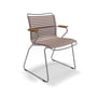 HOUE - CLICK Outdoor Dining armchair with low backrest, sand