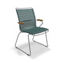 HOUE - CLICK Outdoor Dining armchair with high backrest, dark green