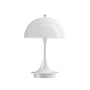 Louis Poulsen - Panthella 160 Portable rechargeable LED table lamp, white / brass (Anniversary Edition)