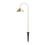 Frandsen - Grasp LED rechargeable outdoor light with ground spike, brass