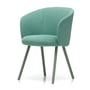 Vitra - Mikado armchair, mint / pale blue / emerald (Dumet 27) (felt glides)