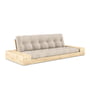 Karup Design - Base sofa bed with storage, pine clear lacquered / beige