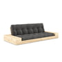 Karup Design - Base sofa bed with storage, pine clear lacquered / charcoal
