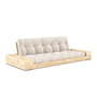 Karup Design - Base sofa bed with storage, clear lacquered pine / ivory