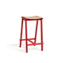 Hay - Taburete 8 Bar stool, low, natural oak / signal red