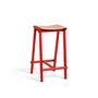 HAY - Taburete 8 Bar stool, low, natural oak / signal red
