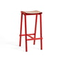 Hay - Taburete 8 Bar stool, high, natural oak / signal red