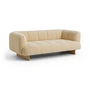 HAY - Quilton Lift 2-seater sofa, oak / ocre white (Tartaglia 857)
