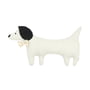 Nobodinoz - L1N0 Toby dog cushion, french linen, greige