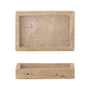 Bloomingville - Majsa tray, 15 x 2.5 x 10 cm, natural travertine