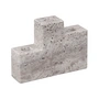 Mette Ditmer - Step candle holder, trio Travertine chalk