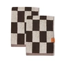Mette Ditmer - Retro Guest towel, 40 x 55 cm, chocolate (set of 2)
