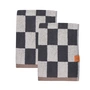 Mette Ditmer - Retro Guest towel, 40 x 55 cm, dark gray (set of 2)