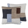 Mette Ditmer - Brick cushion cover, embroidered, 50 x 50 cm, dark gray