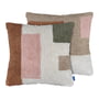 Mette Ditmer - Brick cushion cover, embroidered, 50 x 50 cm, rust