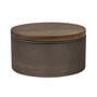 Mette Ditmer - Modest storage jar with lid, Ø 10.5 x H 6 cm, walnut