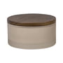 Mette Ditmer - Modest storage jar with lid, Ø 10.5 x H 6 cm, putty