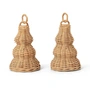 Ferm Living - Braided bell balls, natural (set of 2)