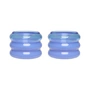 Design Letters - Bubble tealight holder, blue / milky blue (set of 2)