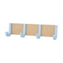 Design Letters - Jay coat rack, L 43 cm, beige / light blue