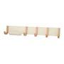 Design Letters - Jay coat rack, L 70 cm, natural oak / cream white