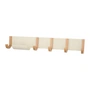 Design Letters - Jay coat rack, L 70 cm, natural oak / cream white