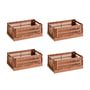 Hay - Colour Crate Basket S, 26.5 x 17 cm, terracotta, recycled (set of 4)
