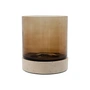 House Doctor - Rivo candle holder, Ø 15 x H 1 7. 5 cm, brown