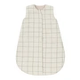 Nobodinoz - L1N0 Baby sleeping bag, 0-6 months, charcoal grid (medium warm)