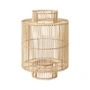 Broste Copenhagen - Kajsa lantern, Ø 26 cm x H 3 6. 5 cm, bamboo / glass