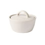 Broste Copenhagen - Nordic Vanilla Bowl with lid, Ø 8 cm x H 6 cm, white