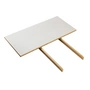 FDB Møbler - Table extension for C35C dining table, oak / light gray