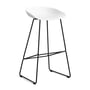 Hay - About A Stool AAS 38 Bar stool H 85, white 2. 0 (felt glides)