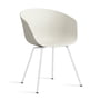 Hay - About A Chair AAC 26 , white / melange cream 2. 0 (felt glides)