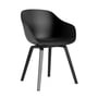 Hay - About A Chair AAC 222, black lacquered oak / black 2. 0 (felt glides)