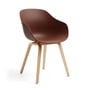 Hay - About A Chair AAC 222, lacquered oak / soft brick 2. 0 (felt glides)