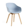 Hay - About A Chair AAC 222, lacquered oak / slate blue 2. 0 (felt glides)