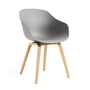 Hay - About A Chair AAC 222, lacquered oak / concrete grey 2. 0 (felt glides)