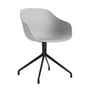 Hay - About A Chair AAC 220, black / concrete grey 2. 0 (felt glides)