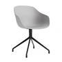 HAY - About A Chair AAC 220, black / concrete grey 2. 0 (plastic glides)