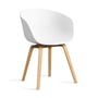 Hay - About A Chair AAC 22, lacquered oak / white 2. 0 (felt glides)