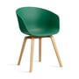 Hay - About A Chair AAC 22, lacquered oak / teal green 2. 0 (felt glides)