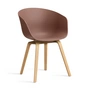 HAY - About A Chair AAC 22, lacquered oak / soft brick 2. 0 (plastic glides)