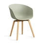 HAY - About A Chair AAC 22, lacquered oak / pastel green 2. 0 (felt glides)