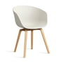 Hay - About A Chair AAC 22, lacquered oak / melange cream 2. 0 (felt glides)