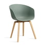 Hay - About A Chair AAC 22, lacquered oak / fall green 2. 0 (felt glides)