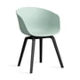 Hay - About A Chair AAC 22, black lacquered oak / dusty mint 2. 0 (felt glides)