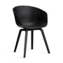 Hay - About A Chair AAC 22, black lacquered oak / black 2. 0 (felt glides)